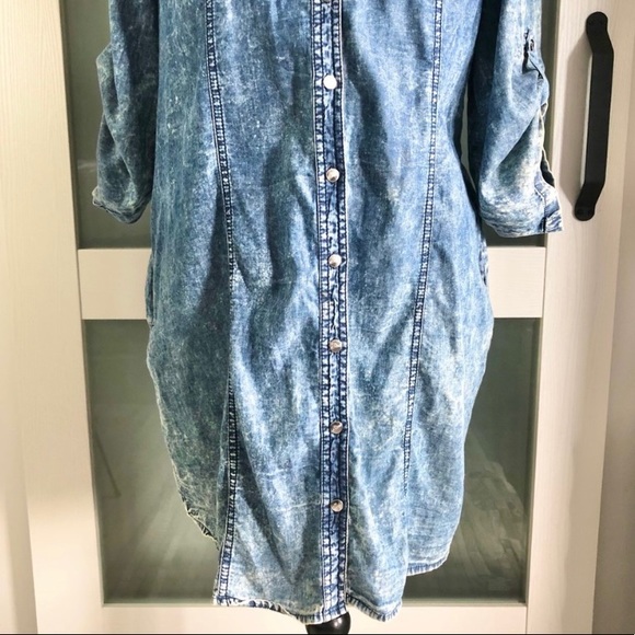 Guess Denim/Cotton Mini Dress - Picture 4 of 10